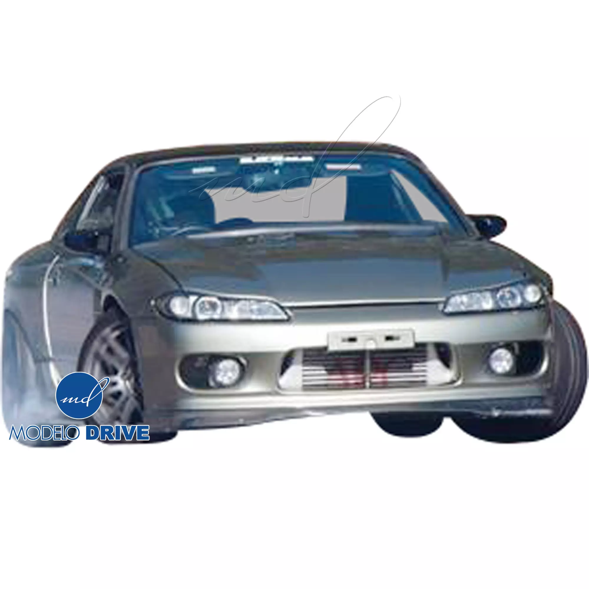 ModeloDrive Carbon Fiber AFLU Front Lip Diffuser > Nissan Silvia S15 1999-2002 - Image 3
