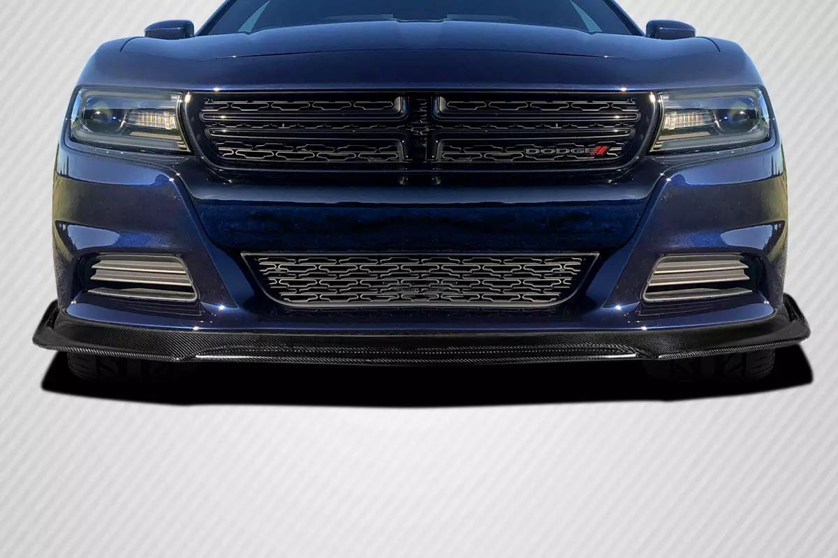 2015-2023 Dodge Charger Carbon Creations Sportline Front Lip Spoiler Air Dam 1 Piece - Image 1