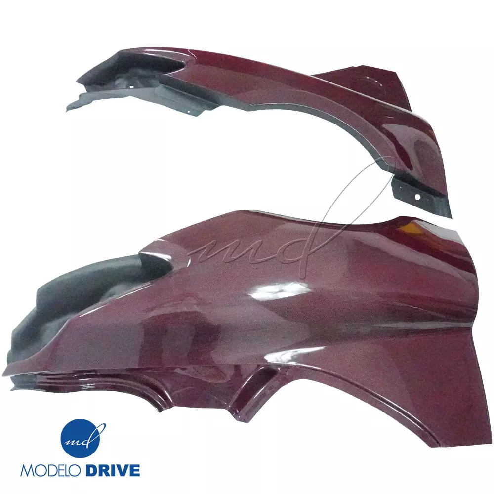 ModeloDrive Carbon Fiber BLK-GT Wide Body Fenders (rear) > Mercedes-Benz SLS AMG (R197) 2011-2014 - Image 3