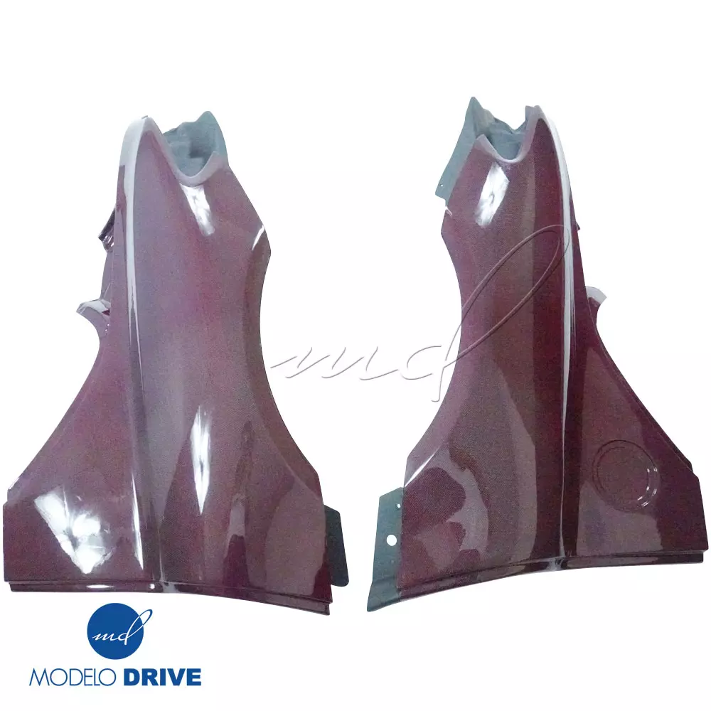 ModeloDrive Carbon Fiber BLK-GT Wide Body Kit w Wing > Mercedes-Benz SLS AMG (R197) 2011-2014 - Image 12