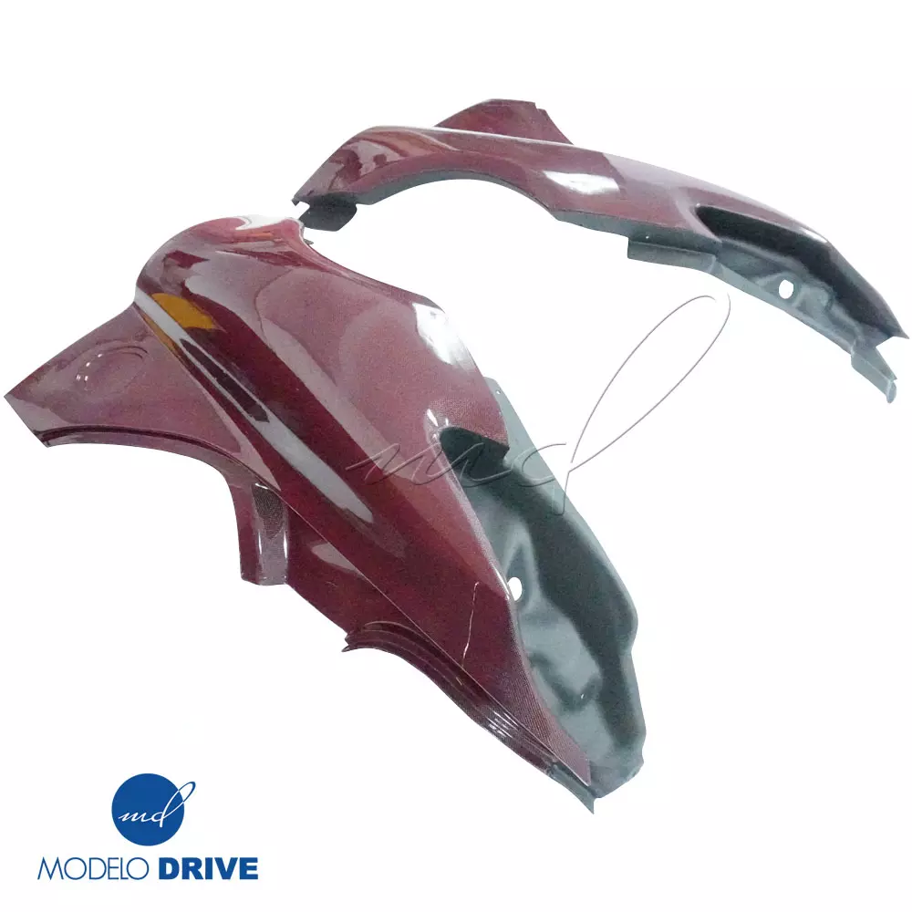 ModeloDrive Carbon Fiber BLK-GT Wide Body Kit w Wing > Mercedes-Benz SLS AMG (R197) 2011-2014 - Image 14