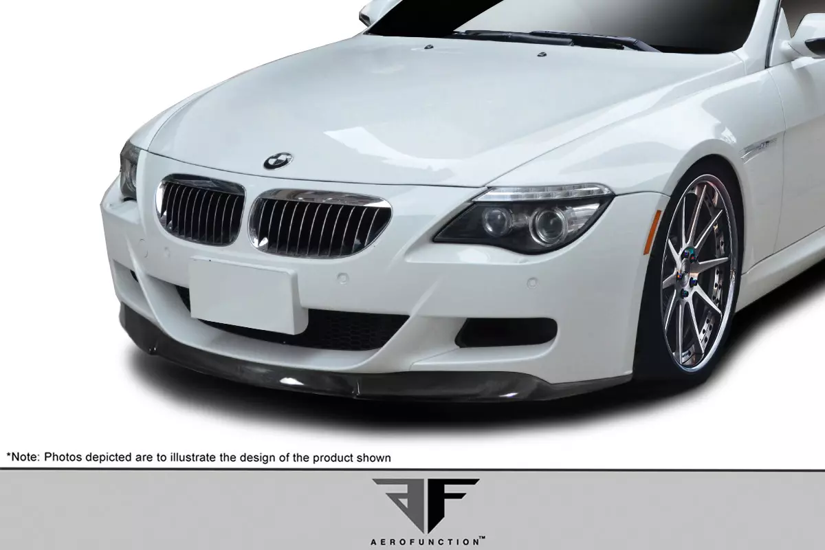 2006-2010 BMW M6 E63 E64 Carbon AF-1 Front Lip Spoiler ( CFP ) 1 Piece - Image 2