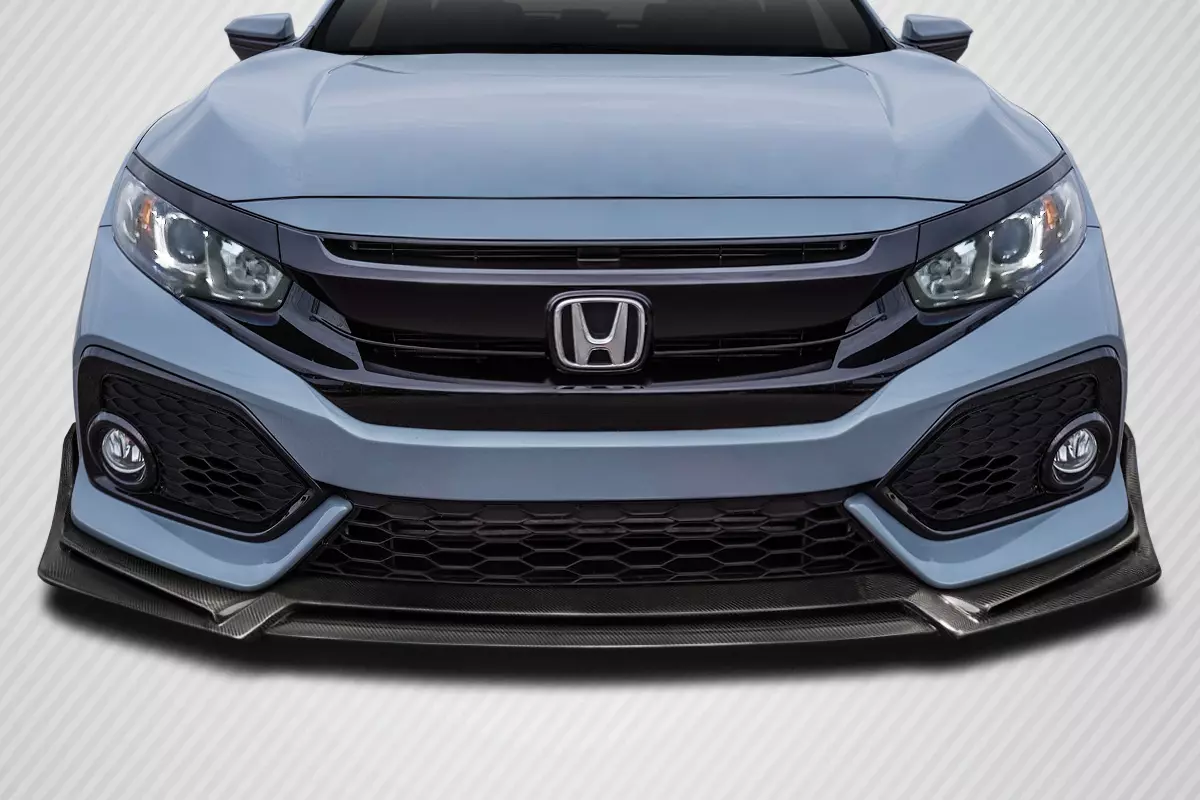 2017-2021 Honda Civic HB Carbon Creations BZ Front Lip Spoiler 1 Piece - Image 1