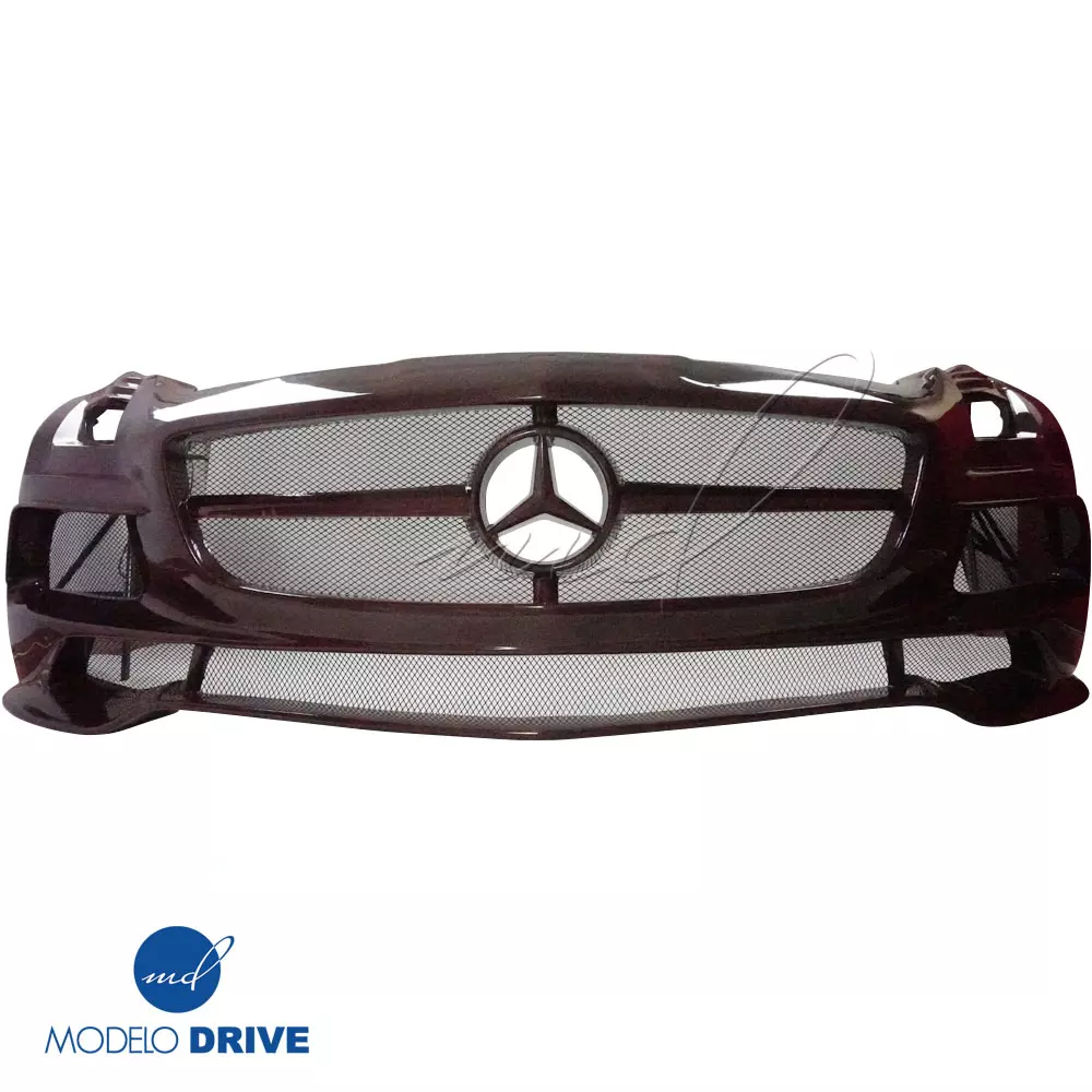 ModeloDrive Carbon Fiber BLK-GT Wide Body Front Bumper > Mercedes-Benz SLS AMG (R197) 2011-2014 - Image 2