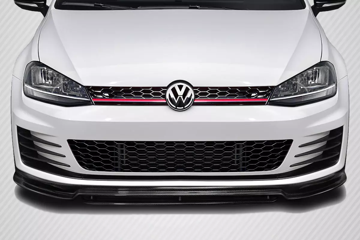 2015-2021 Volkswagen GTI Carbon Creations RZ Front Lip Under Spoiler 2 Piece - Image 1