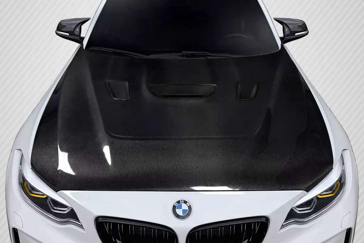 2014-2021 BMW 2 Series / 2016-2021 BMW M2 F22 F23 F87 Carbon Creations Power Dynamics Hood 1 Piece - Image 1