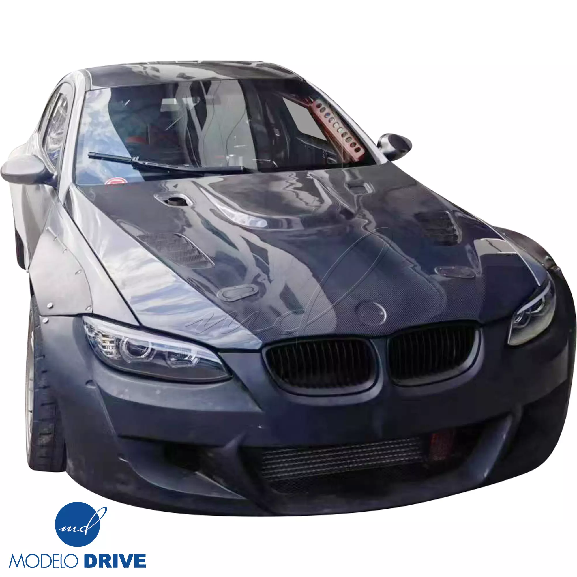 ModeloDrive Carbon Fiber VORT Hood > BMW M3 E92 E93 2008-2013 - Image 10