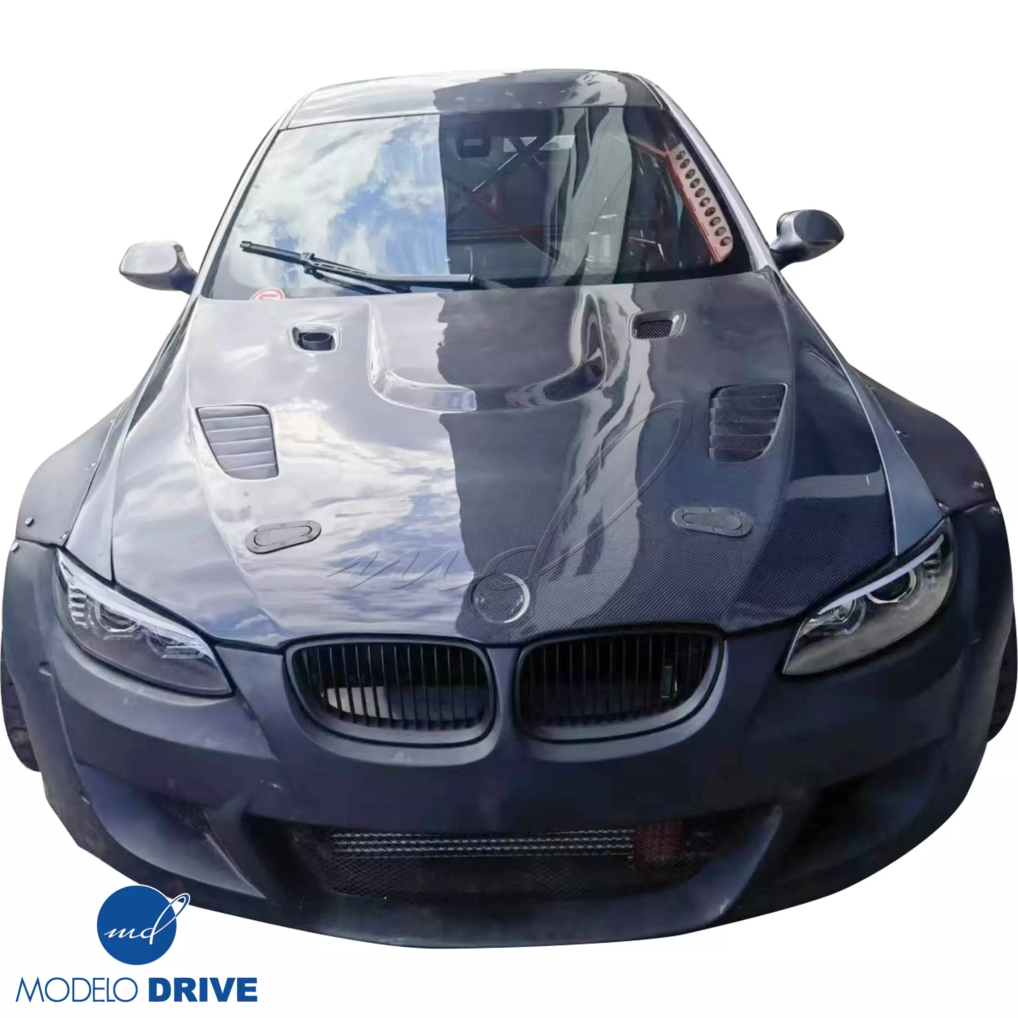 ModeloDrive Carbon Fiber VORT Hood > BMW M3 E92 E93 2008-2013 - Image 11