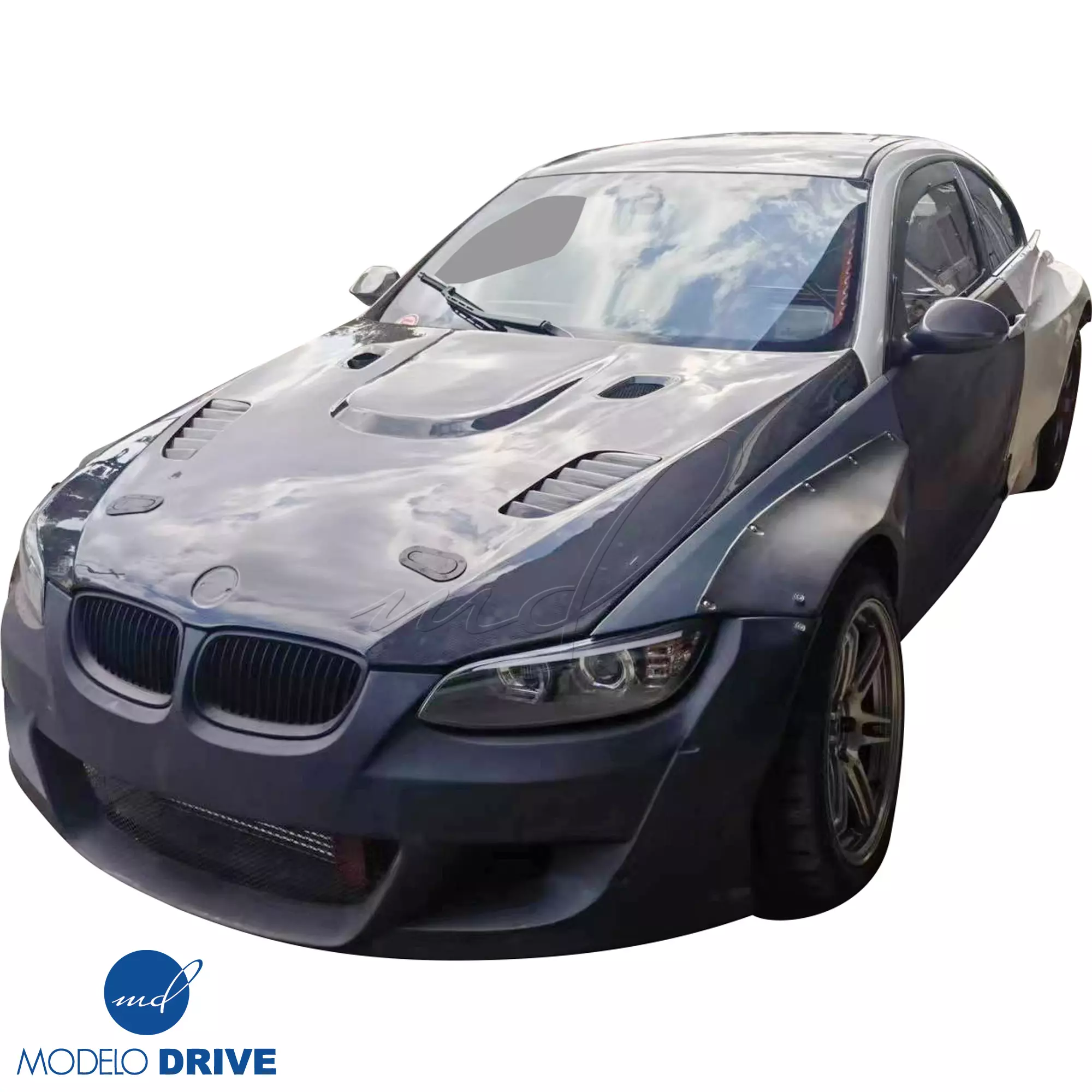 ModeloDrive Carbon Fiber VORT Hood > BMW M3 E92 E93 2008-2013 - Image 13