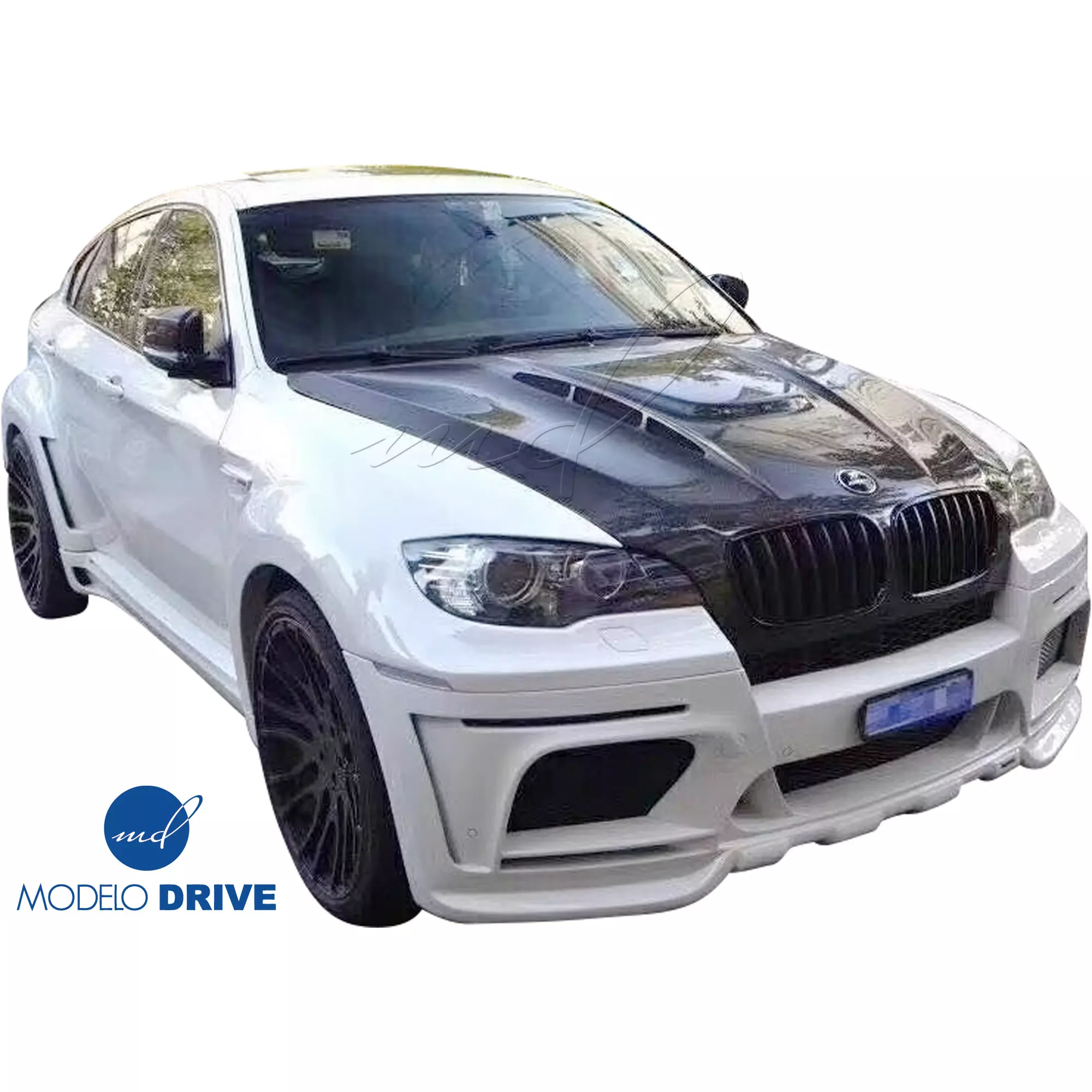 ModeloDrive Carbon Fiber HAMA Hood > BMW X6 E71 2008-2014 - Image 17