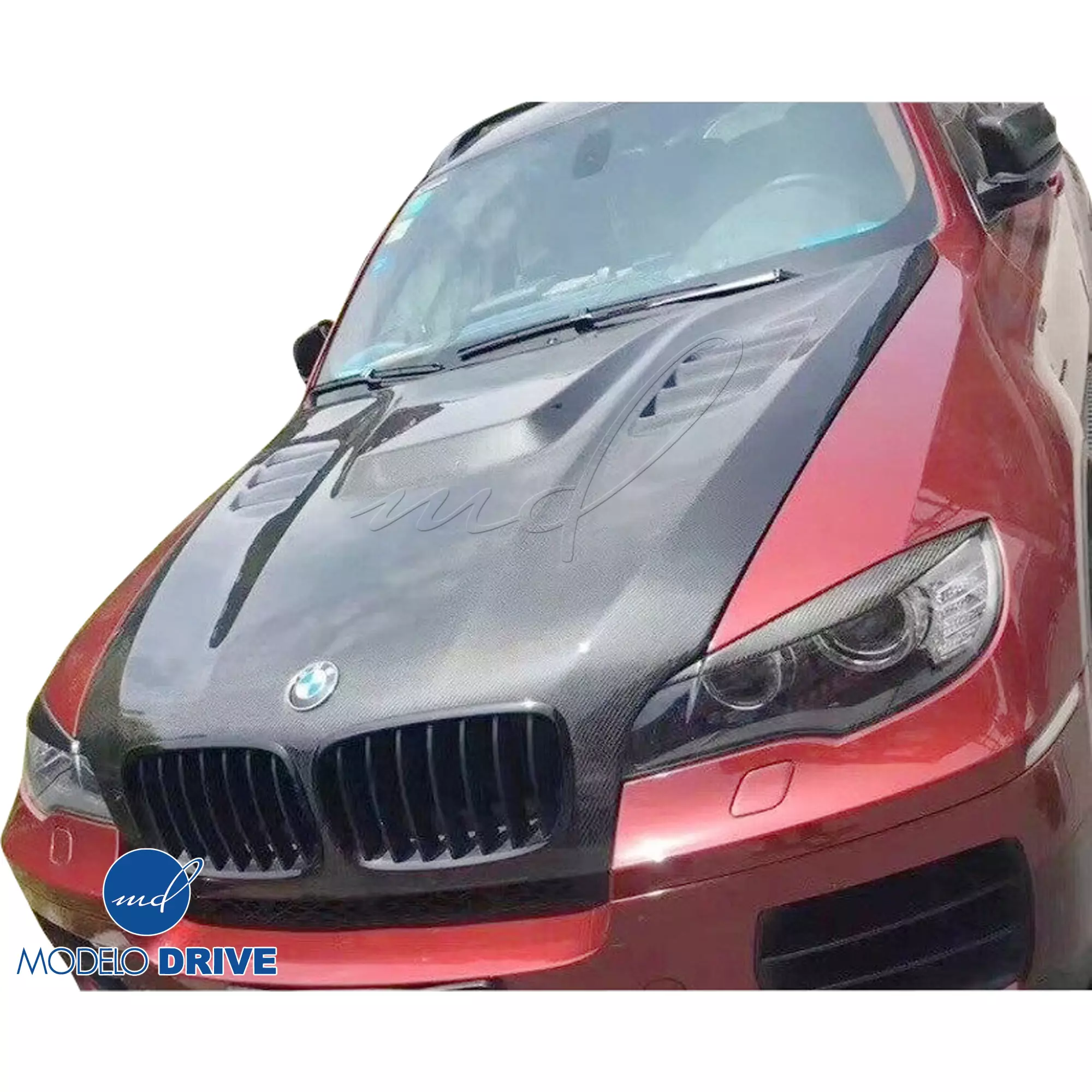 ModeloDrive Carbon Fiber VORT Hood > BMW X6 E71 2008-2014 - Image 2