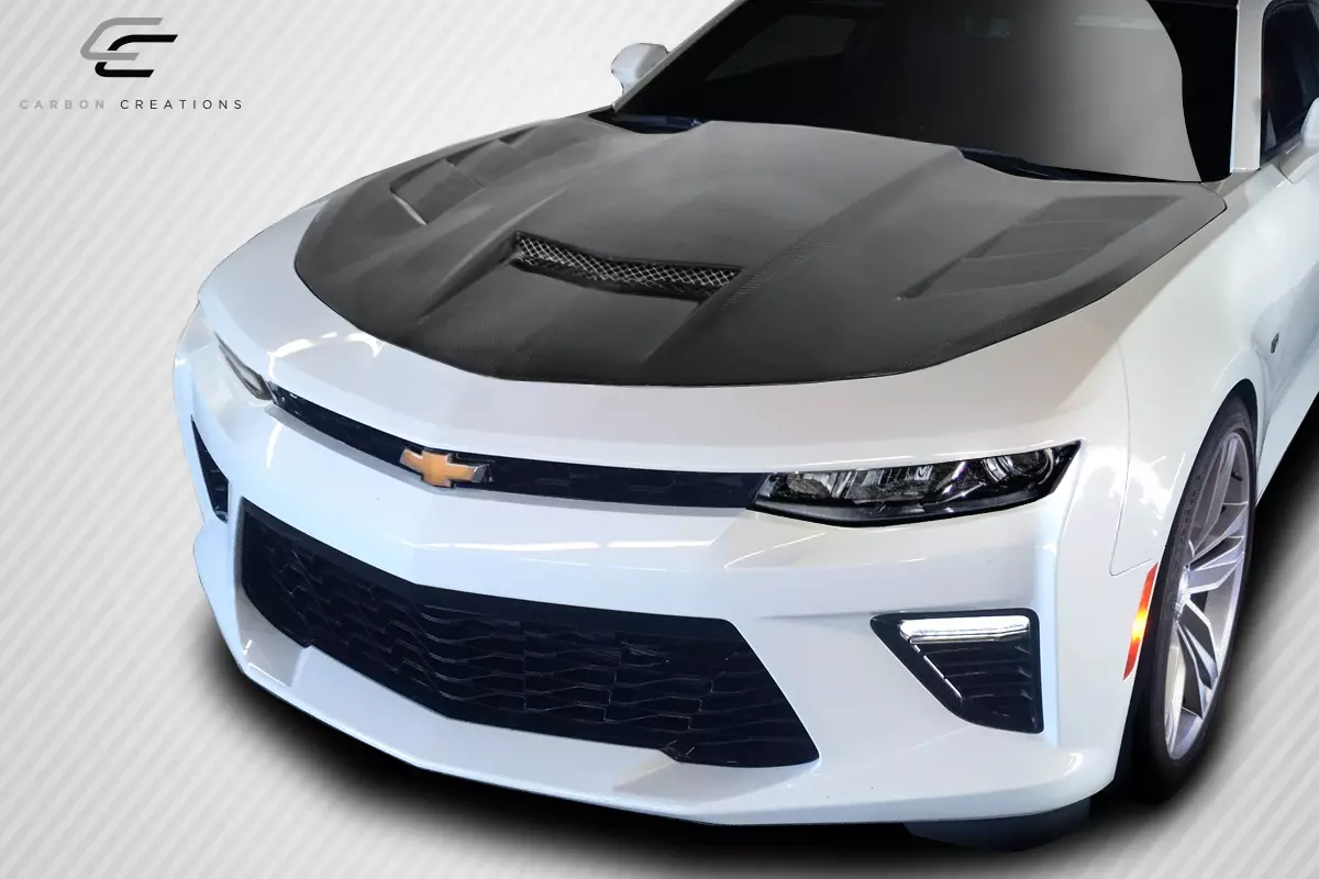 2016-2023 Chevrolet Camaro Carbon Creations TS-1 Hood 1 Piece - Image 2
