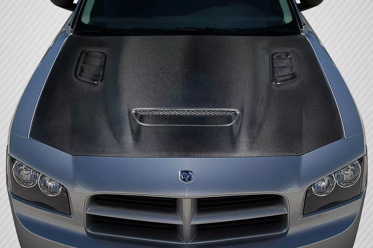 2006-2010 Dodge Charger Carbon Creations Hellcat Redeye Look Hood body kit 1 Piece - Image 1