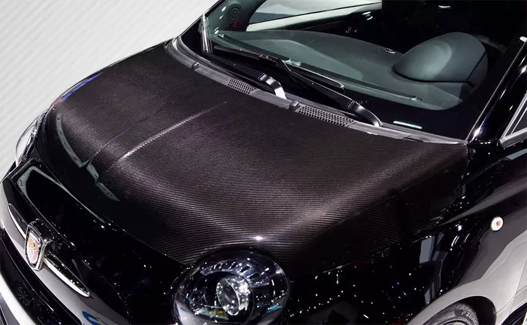 2012-2015 Fiat 500 Carbon Creations DriTech OER Look Hood 1 Piece - Image 1