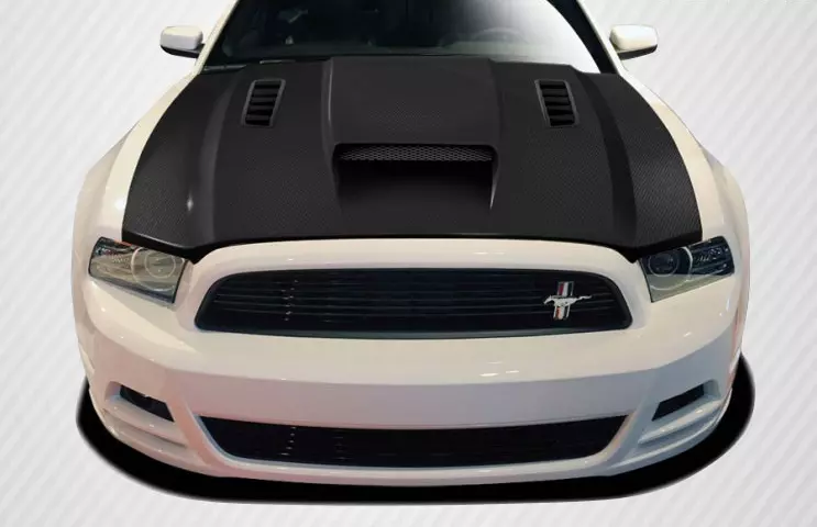 2013-2014 Ford Mustang / 2010-2014 Mustang GT500 Carbon Creations CVX Hood 1 Piece - Image 1