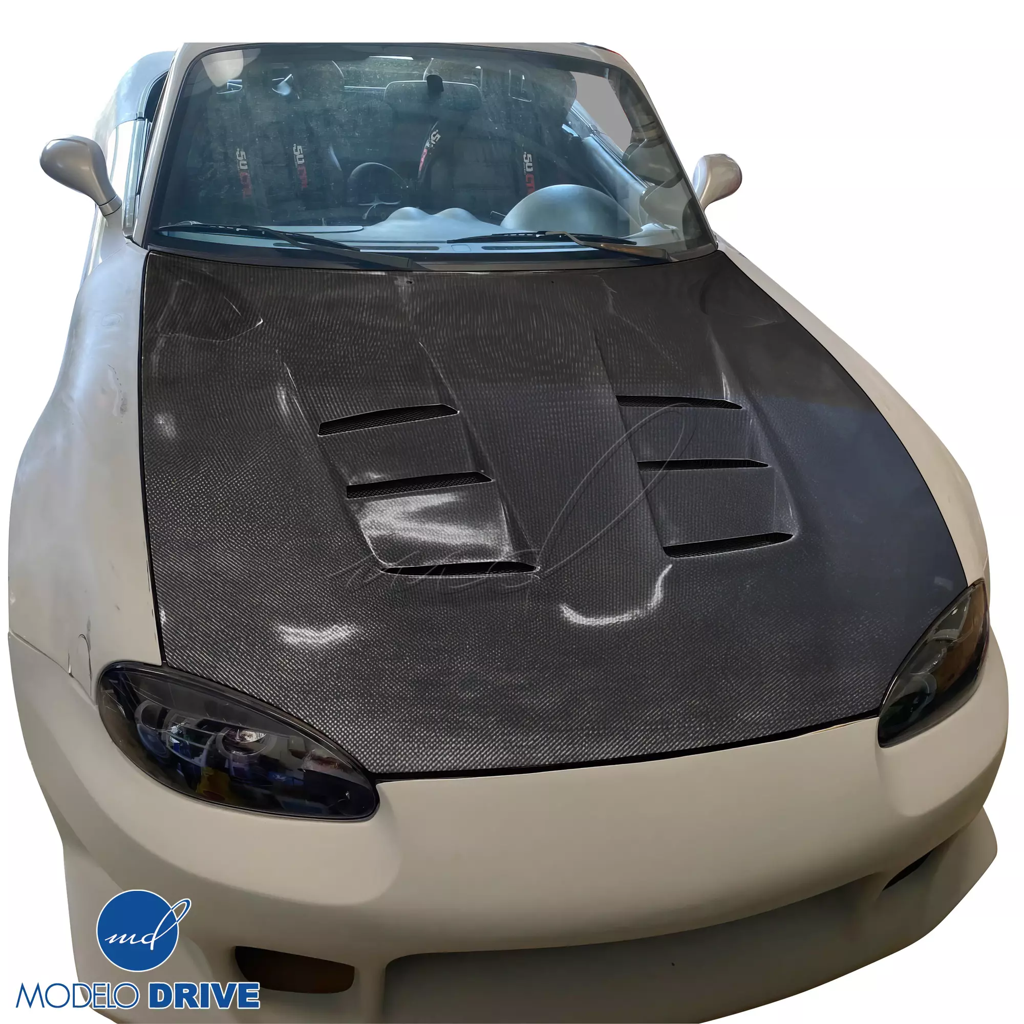 ModeloDrive Carbon Fiber RAME A9 Hood > Mazda Miata (NB) 1998-2005 - Image 10
