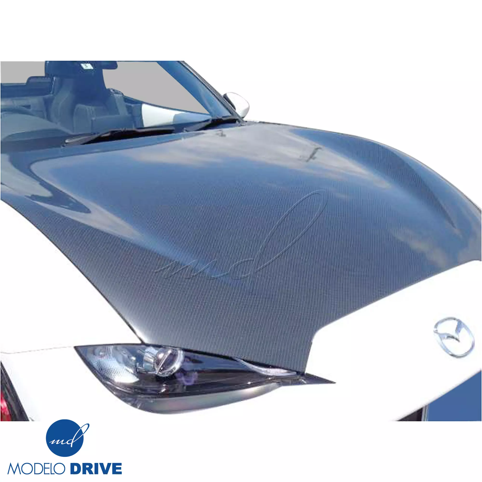 ModeloDrive Carbon Fiber OER Hood > Mazda Miata (ND) 2016-2021 - Image 2