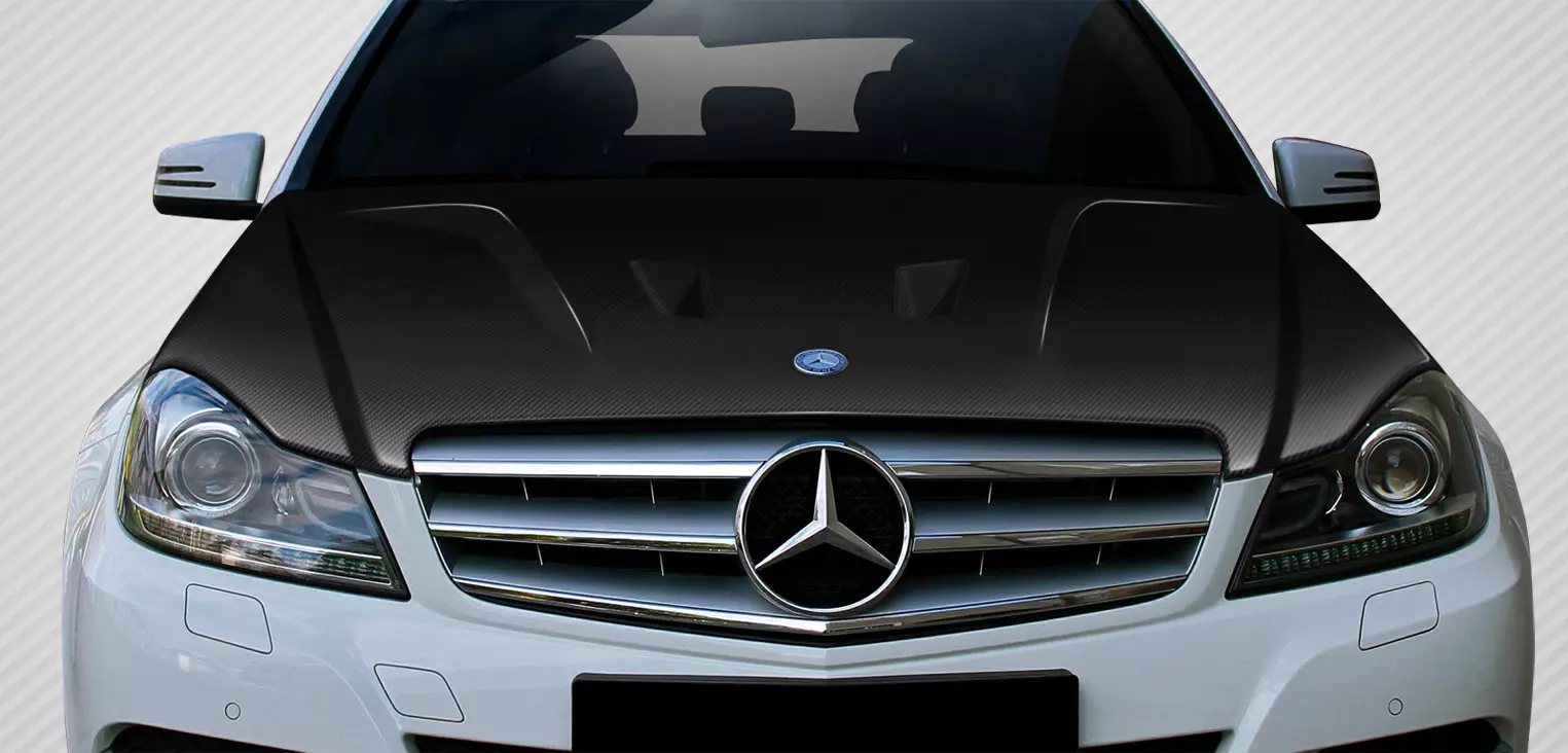 2012-2014 Mercedes C Class W204 Carbon Creations Black Series Look Hood 1 Piece - Image 1