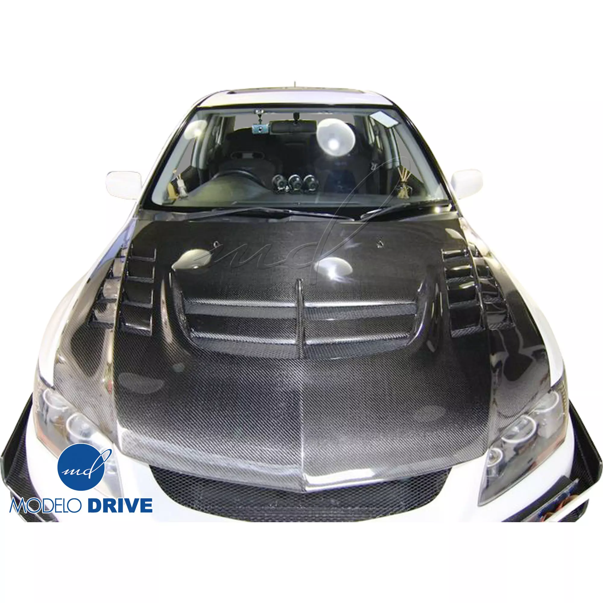 ModeloDrive Carbon Fiber VOLT Hood > Mitsubishi Evolution 8 9 2003-2006 - Image 2