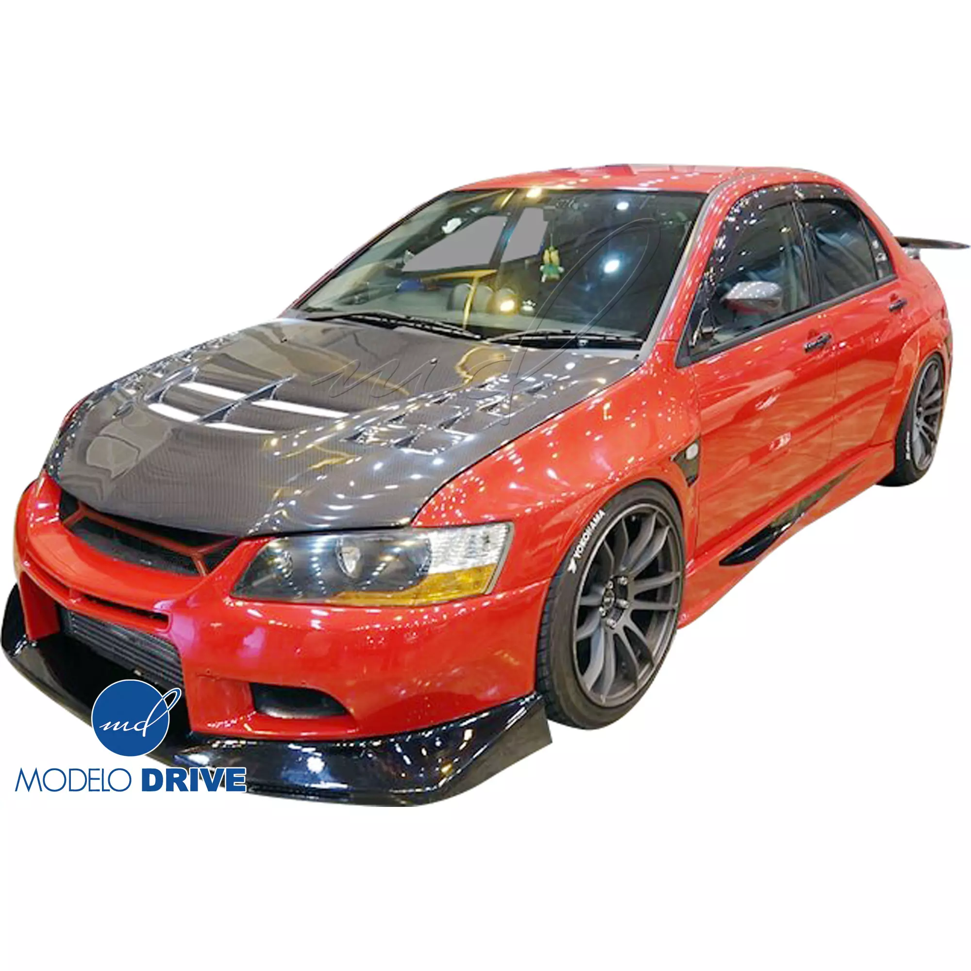 ModeloDrive Carbon Fiber VOLT Hood > Mitsubishi Evolution 8 9 2003-2006 - Image 8