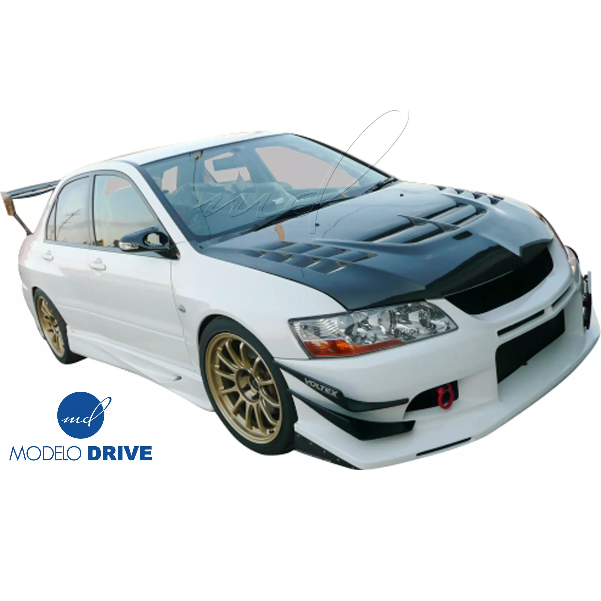 ModeloDrive Carbon Fiber VOLT Hood > Mitsubishi Evolution 8 9 2003-2006 - Image 9