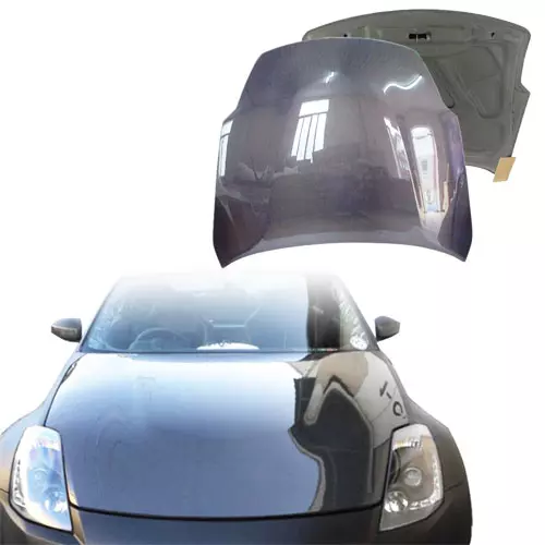 ModeloDrive Carbon Fiber OER HR Hood Hatch Combo > Nissan 350Z Z33 2007-2008 - Image 3
