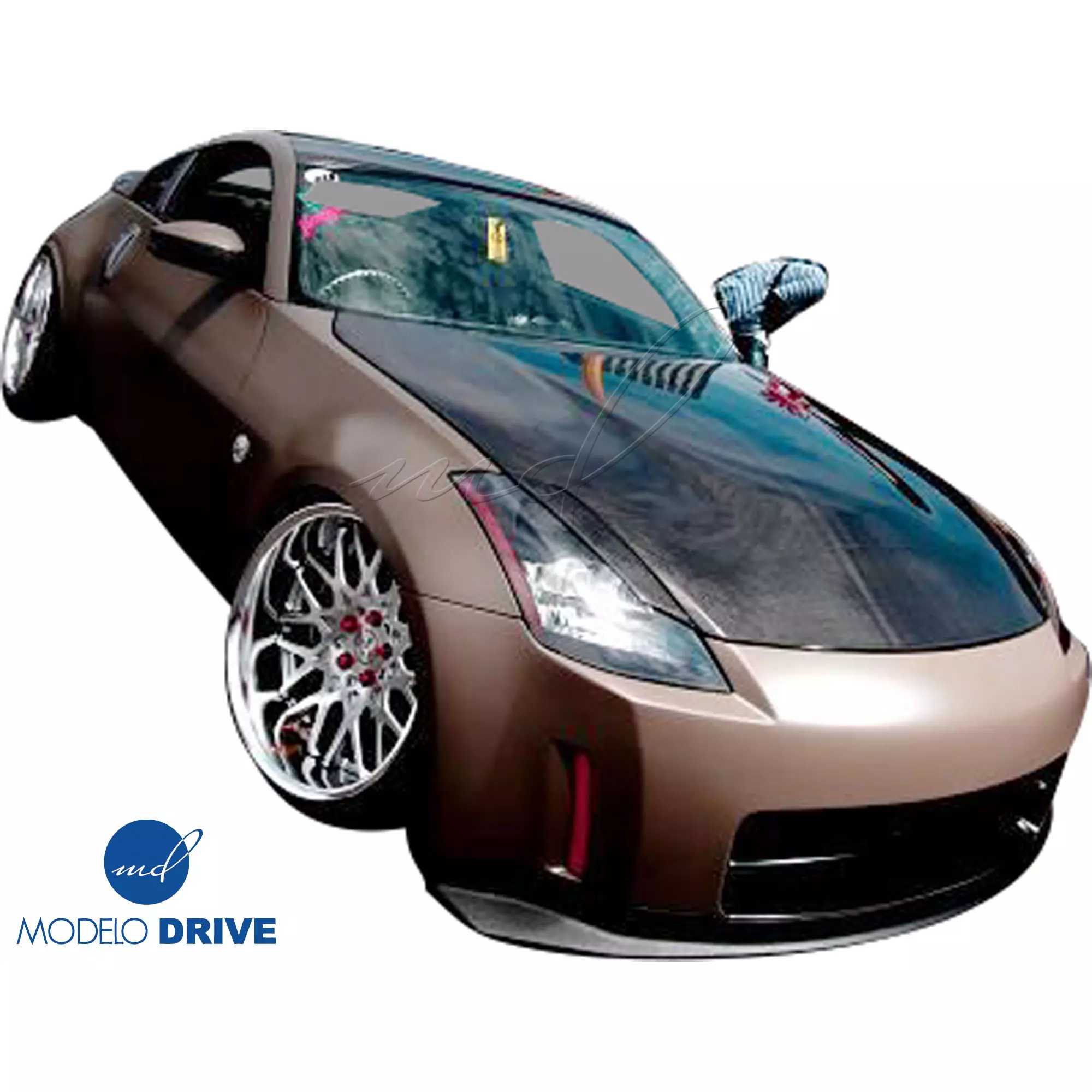 ModeloDrive Carbon Fiber OER HR Hood Hatch Combo > Nissan 350Z Z33 2007-2008 - Image 7