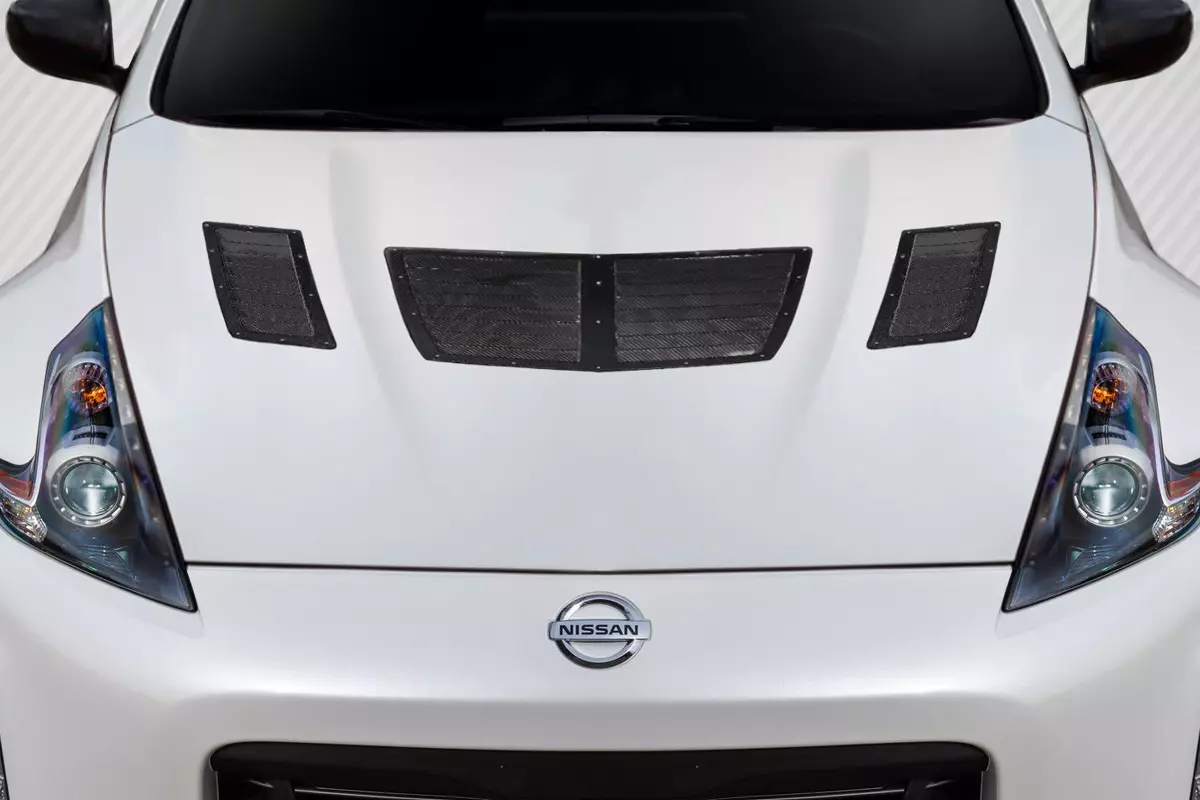 2009-2020 Nissan 370Z Z34 Carbon Creations GT1 Hood Vents 3 Piece - Image 1