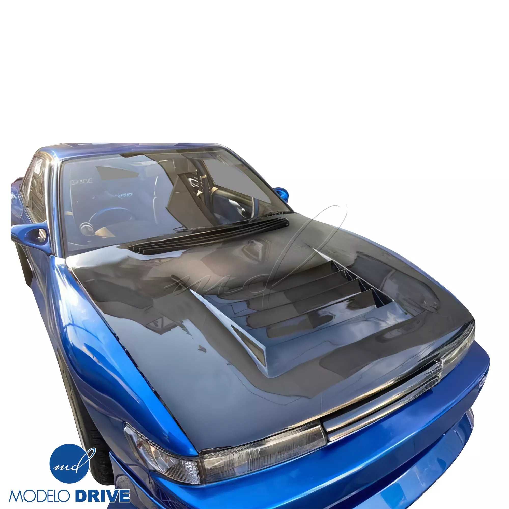 ModeloDrive Carbon Fiber DMA D1 Hood > Nissan Silvia S13 1989-1994 - Image 2