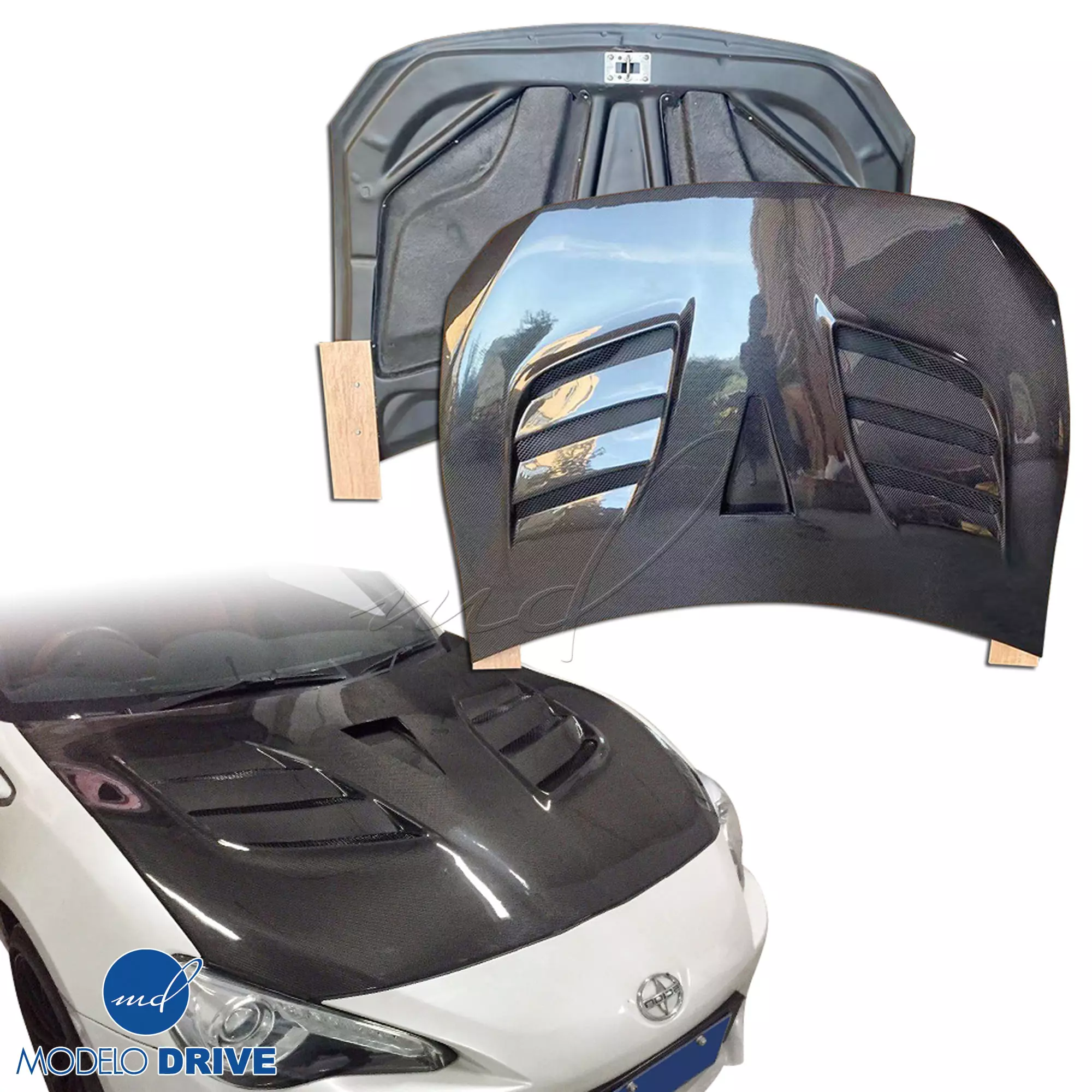 ModeloDrive Carbon Fiber VAR GT Hood > Subaru BRZ 2013-2020 - Image 7