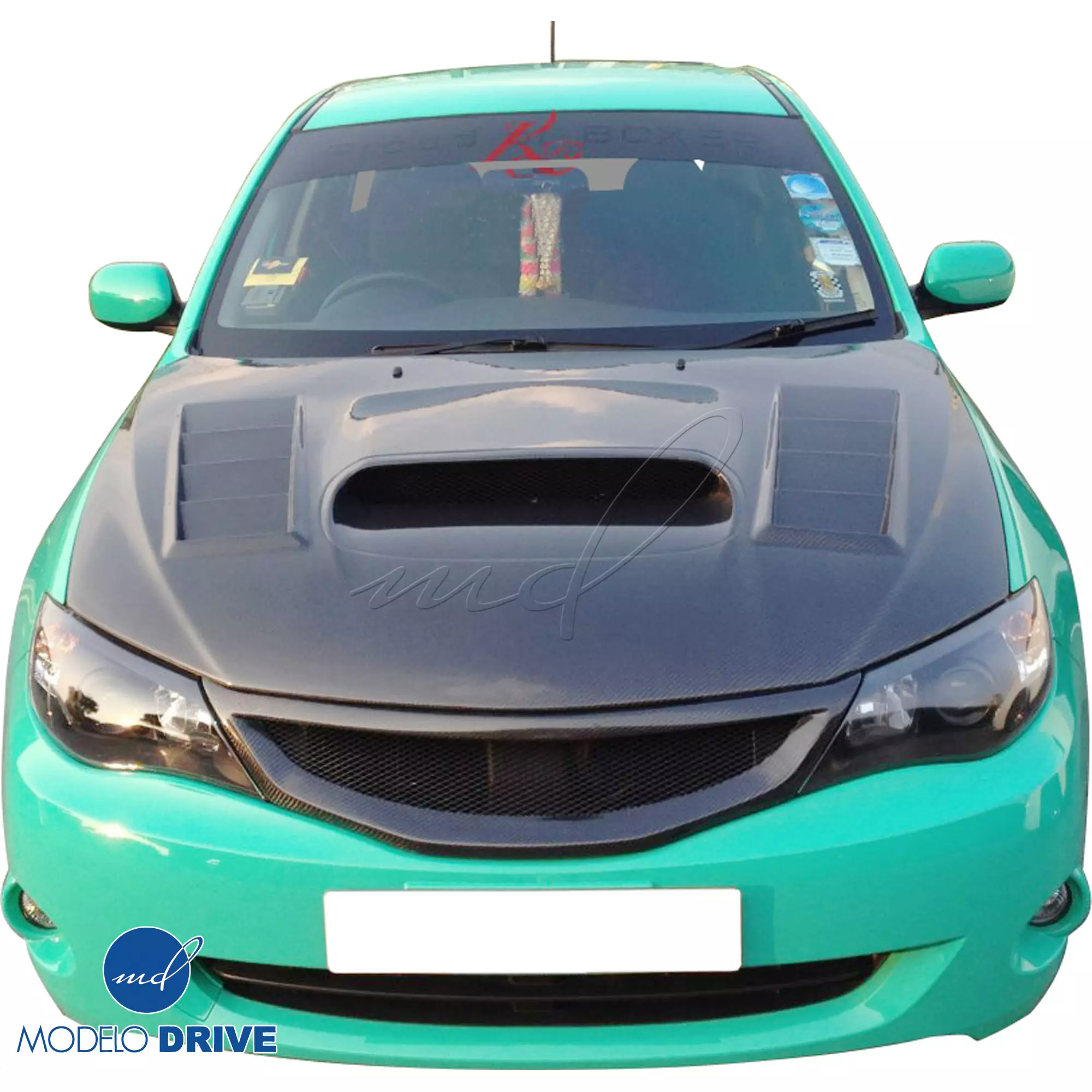 ModeloDrive Carbon Fiber VAR V2 Hood > Subaru WRX STi (GVB) 2011-2014 > 5dr Hatch - Image 16