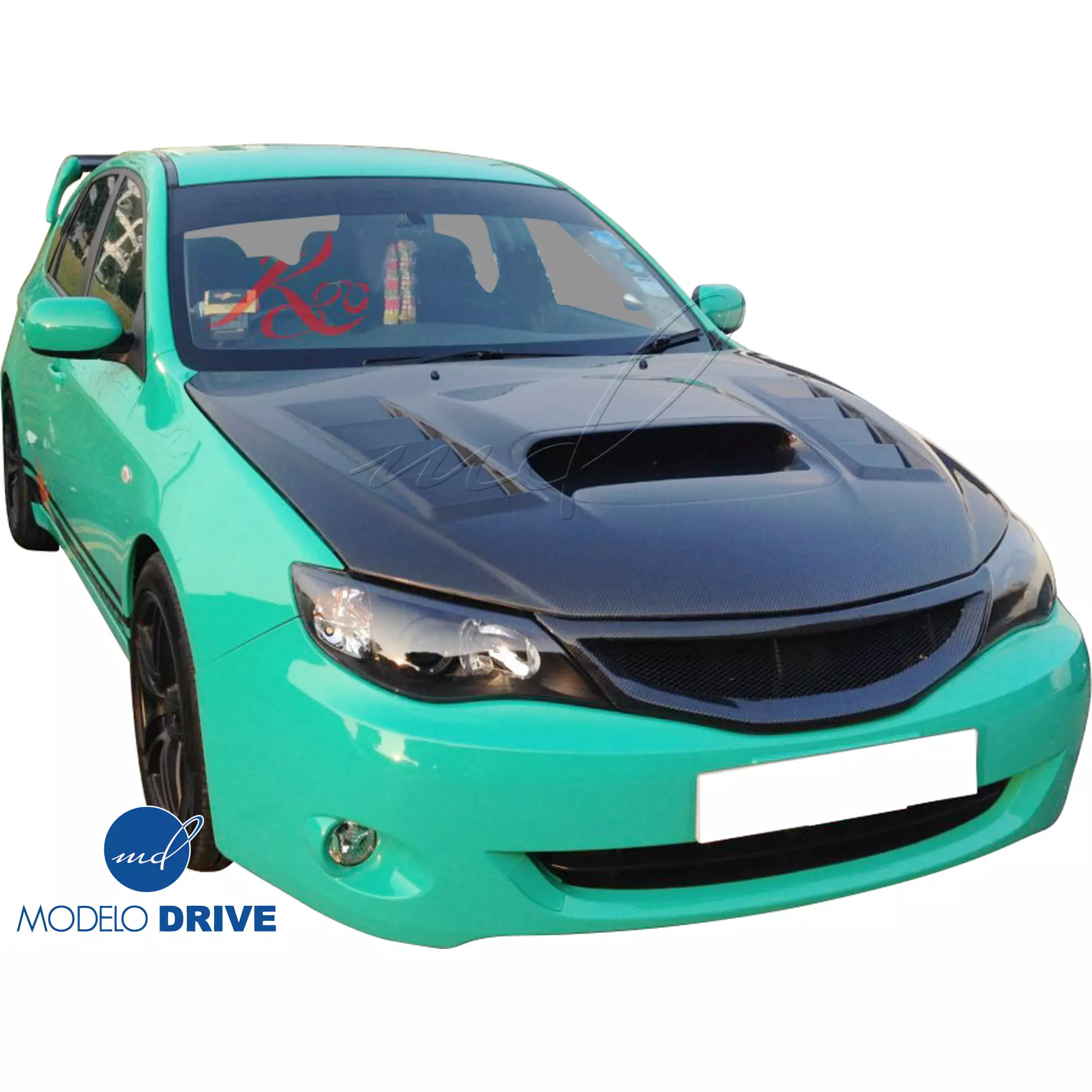 ModeloDrive Carbon Fiber VAR V2 Hood > Subaru WRX STi (GVB) 2011-2014 > 5dr Hatch - Image 17