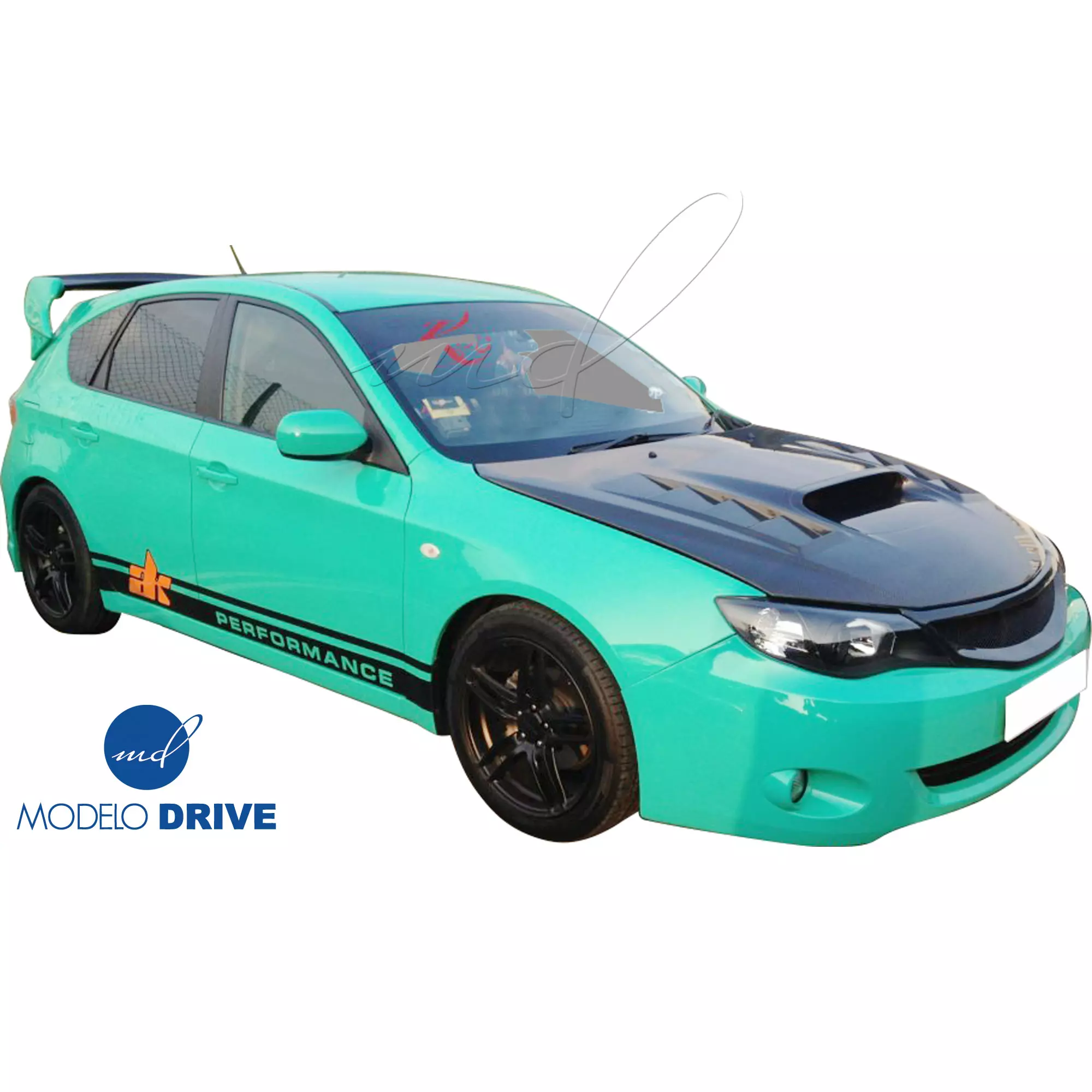 ModeloDrive Carbon Fiber VAR V2 Hood > Subaru WRX STi (GVB) 2011-2014 > 5dr Hatch - Image 18