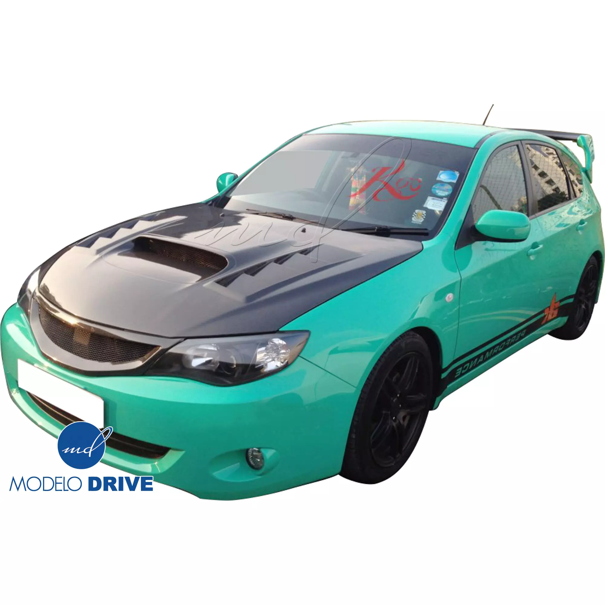 ModeloDrive Carbon Fiber VAR V2 Hood > Subaru WRX STi (GVB) 2011-2014 > 5dr Hatch - Image 21