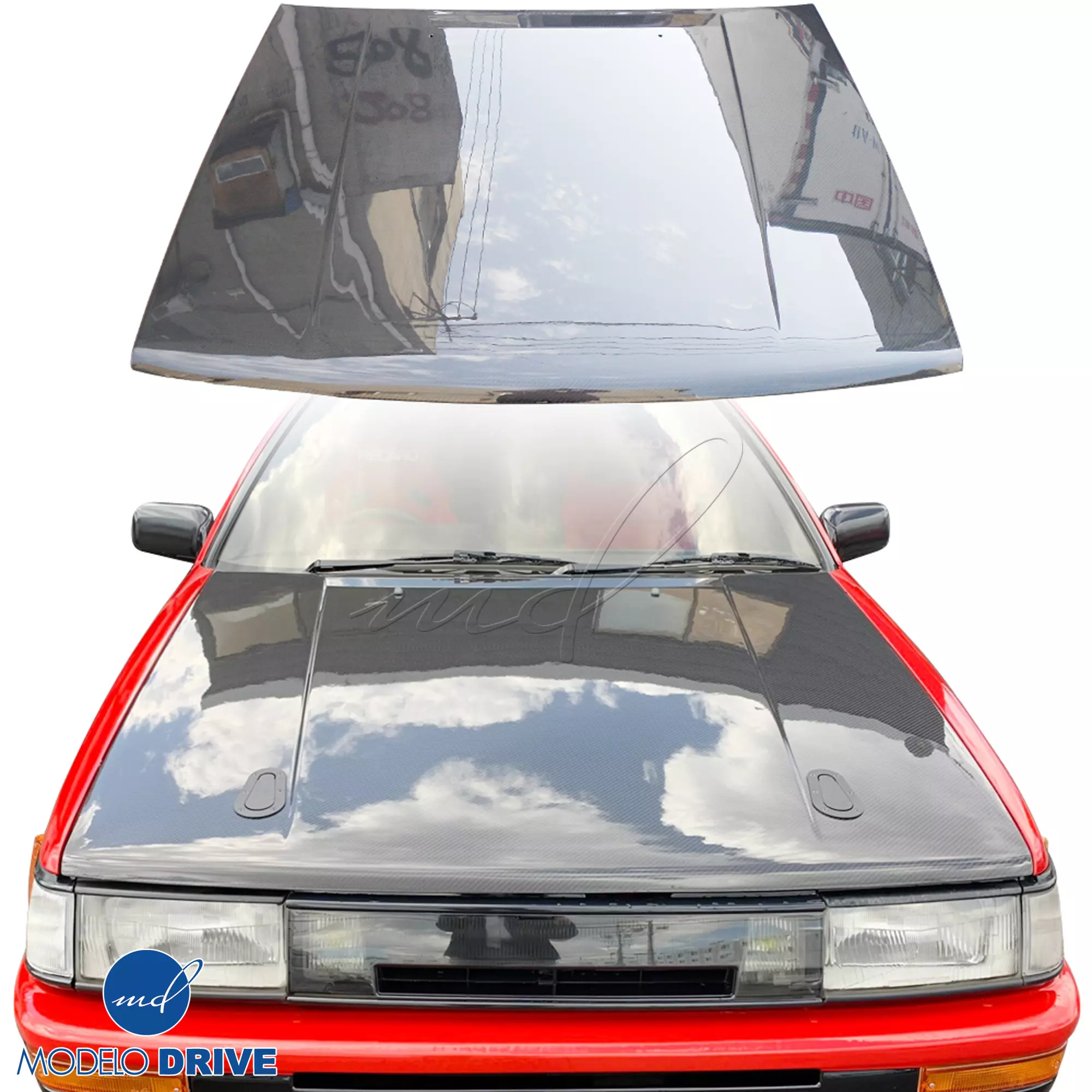 ModeloDrive Carbon Fiber OER Hood > Toyota Corolla AE86 Levin 1984-1987 - Image 18