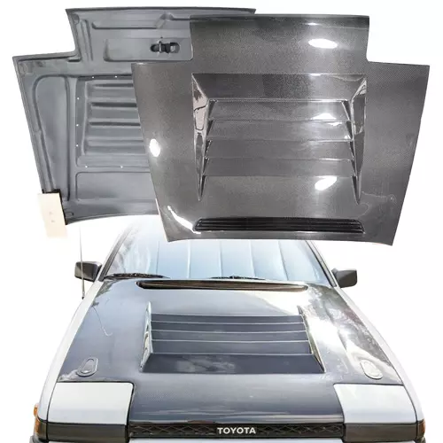 ModeloDrive Carbon Fiber DMA D1 Hood > Toyota Corolla AE86 Trueno 1984-1987 - Image 1
