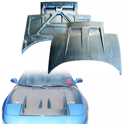 ModeloDrive Carbon Fiber BORD Hood (front) > Toyota MR2 (SW20) 1991-1995 - Image 1