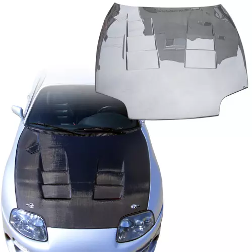 ModeloDrive Carbon Fiber TSEC Hood > Toyota Supra (JZA80) 1993-1998 - Image 1