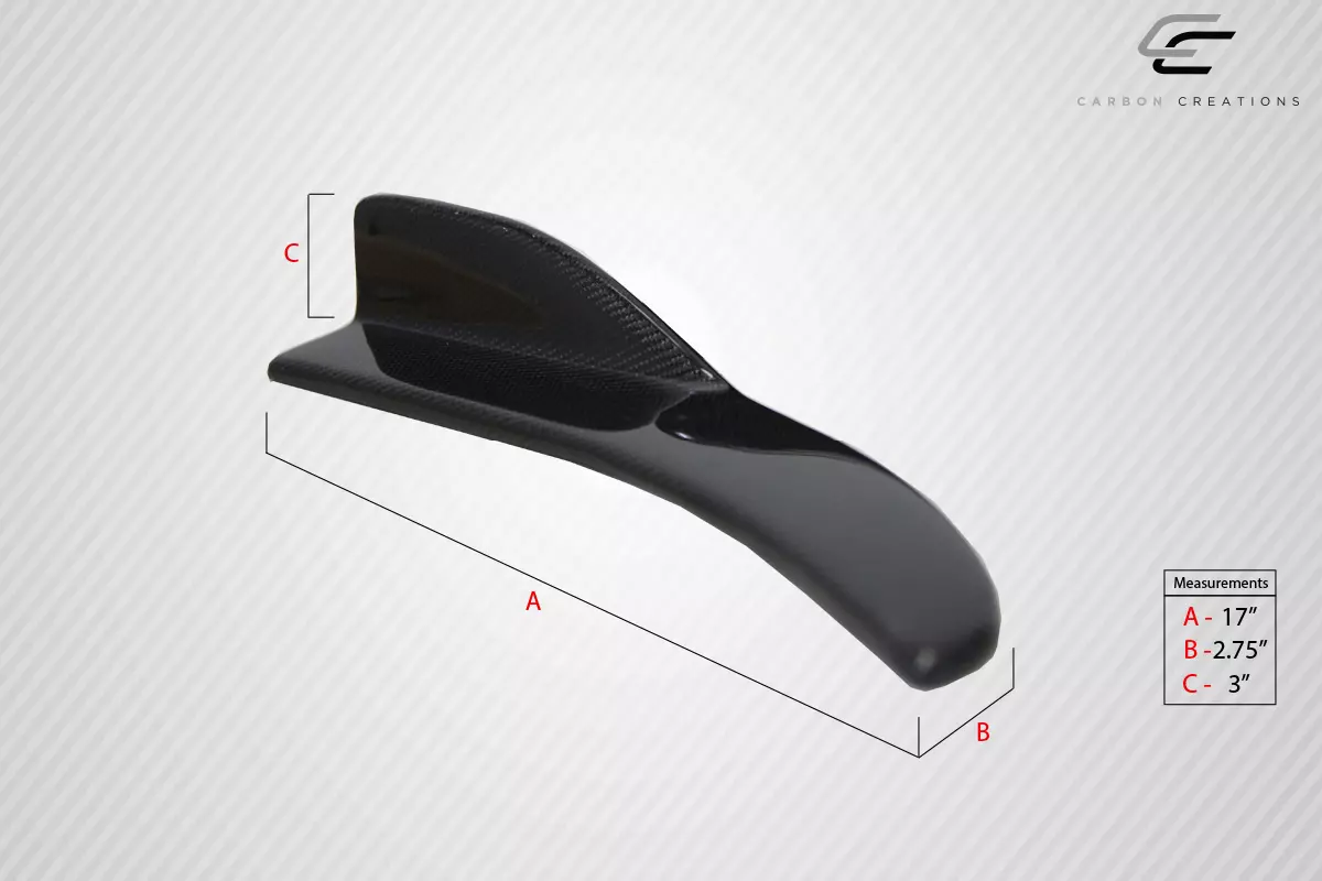 Universal Carbon Creations Type 1 Side Splitter Winglets 2 Piece (S) - Image 2