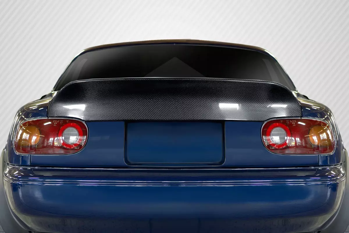 1990-1997 Mazda Miata Carbon Creations Ducktail Rear Trunk Lid 1 Piece - Image 1