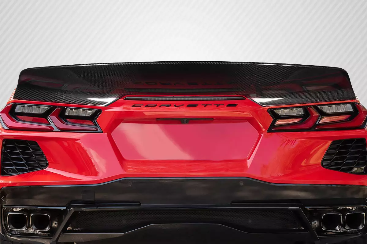 2020-2023 Chevrolet Corvette C8 Carbon Creations Duckbill Rear Wing Spoiler 1 Piece - Image 1