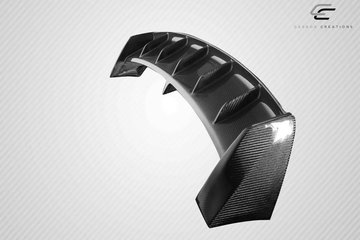 2012-2015 Fiat 500 Carbon Creations AVR Roof Wing Spoiler 1 Piece - Image 5