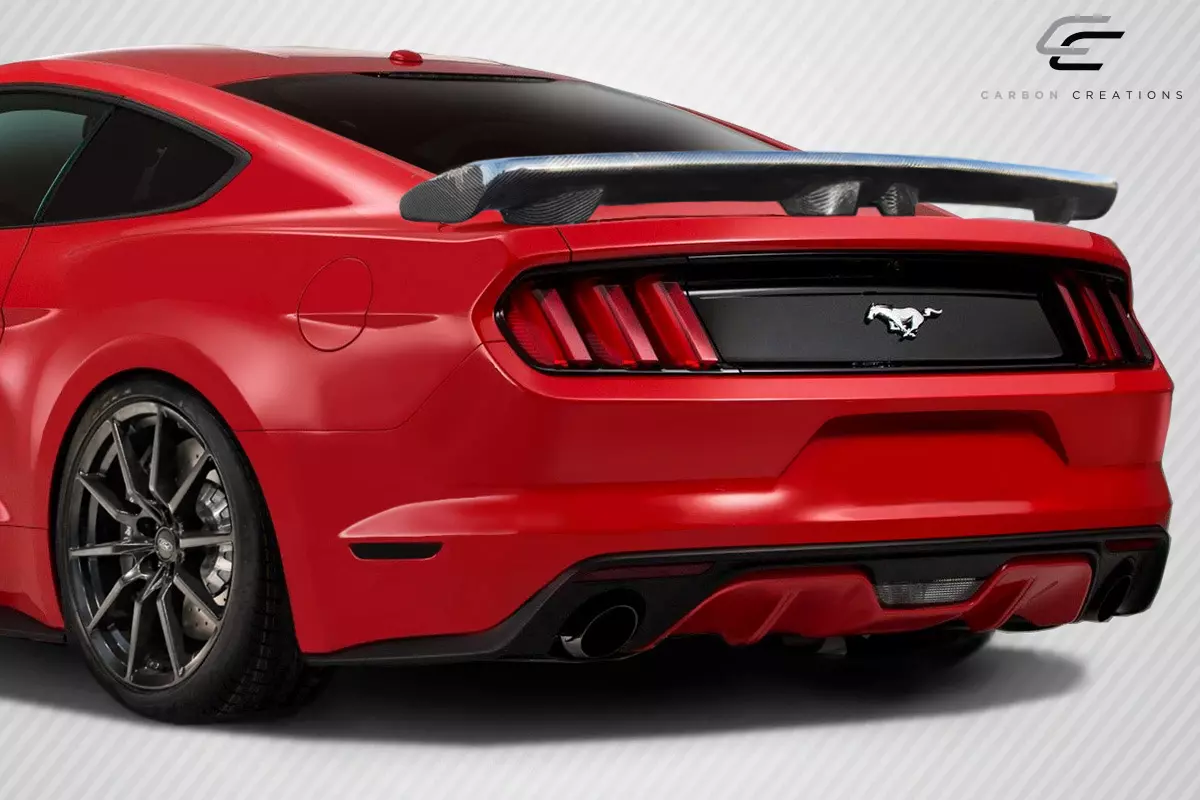 2015-2023 Ford Mustang Coupe Carbon Creations CVX Wing Spoiler 1 Piece - Image 2