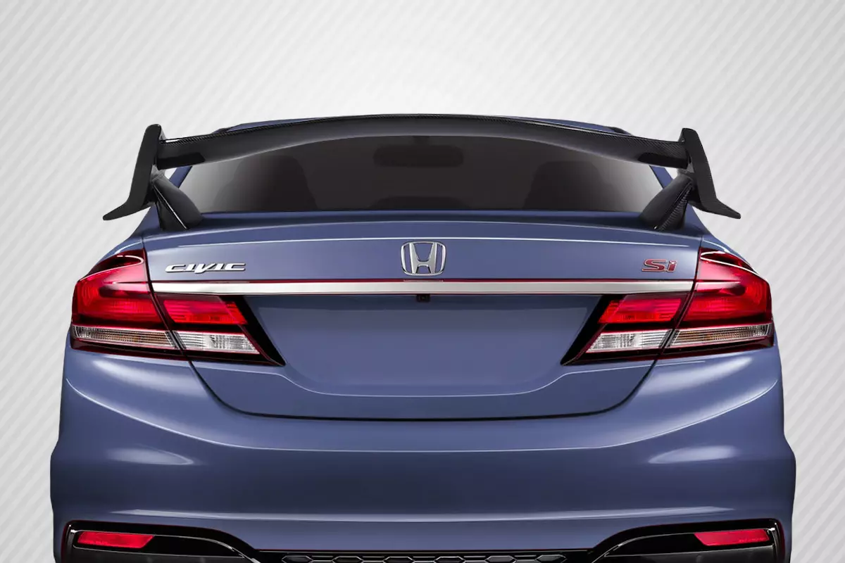 2006-2015 Honda Civic 4DR Sedan Carbon Creations Type R Look Rear Wing Spoiler 1 Piece - Image 1