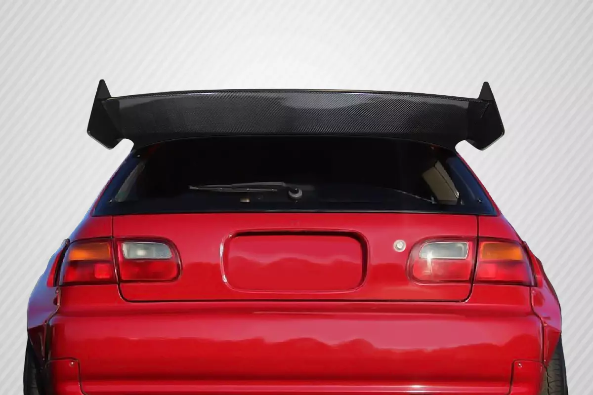 1992-1995 Honda Civic HB Carbon Creations RBS Wing Spoiler 3 pc - Image 1