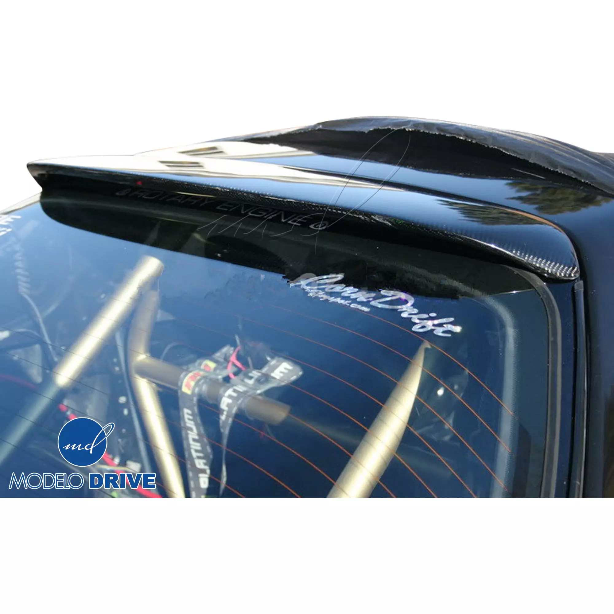 ModeloDrive Carbon Fiber FORE Roof Spoiler Wing > Mazda RX-7 (FC3S) 1986-1992 - Image 2