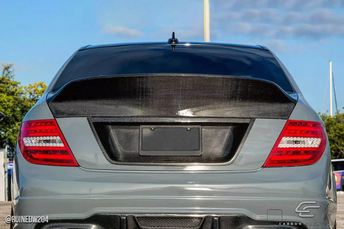2008-2014 Mercedes C Class W204 Carbon Creations RBS Wing 1 Piece - Image 2