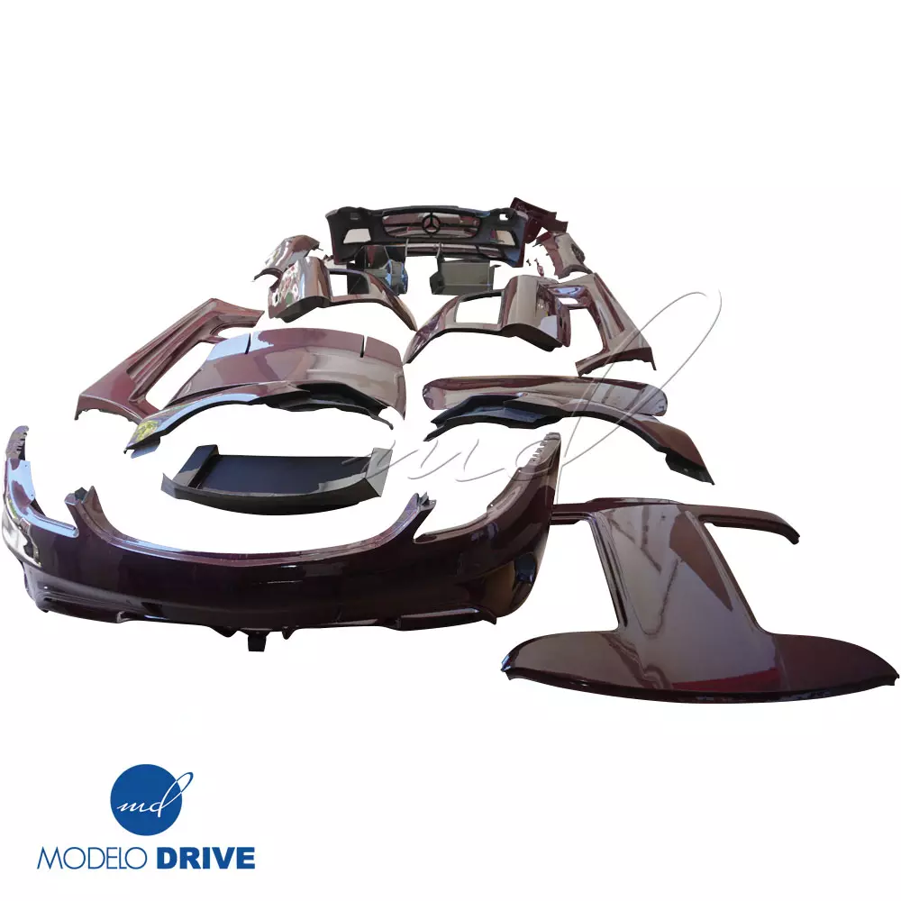 ModeloDrive Carbon Fiber BLK-GT Wide Body Kit w Wing > Mercedes-Benz SLS AMG (R197) 2011-2014 - Image 6