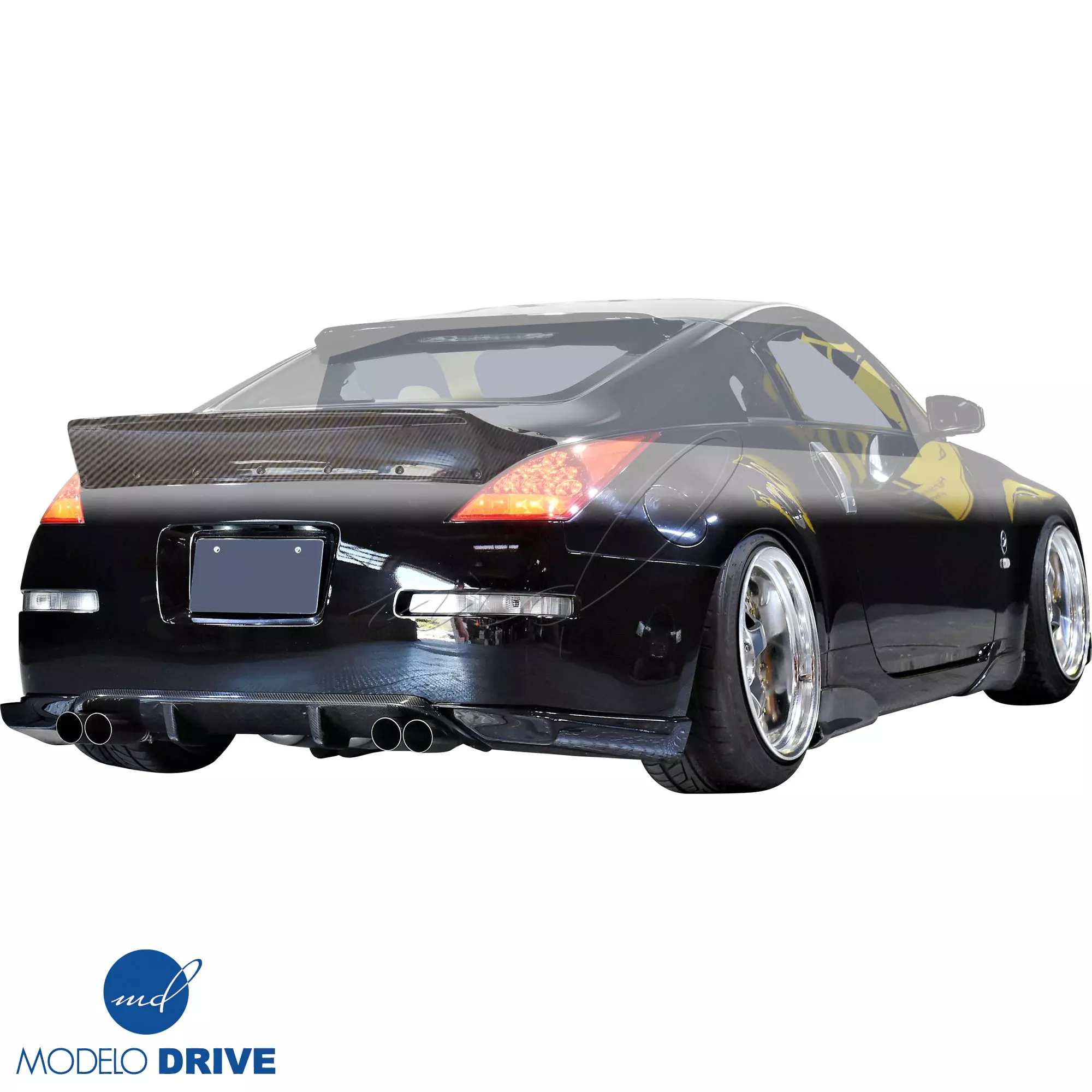 ModeloDrive Carbon Fiber TKYO Spoiler Wing > Nissan 350Z Z33 2003-2008 - Image 18