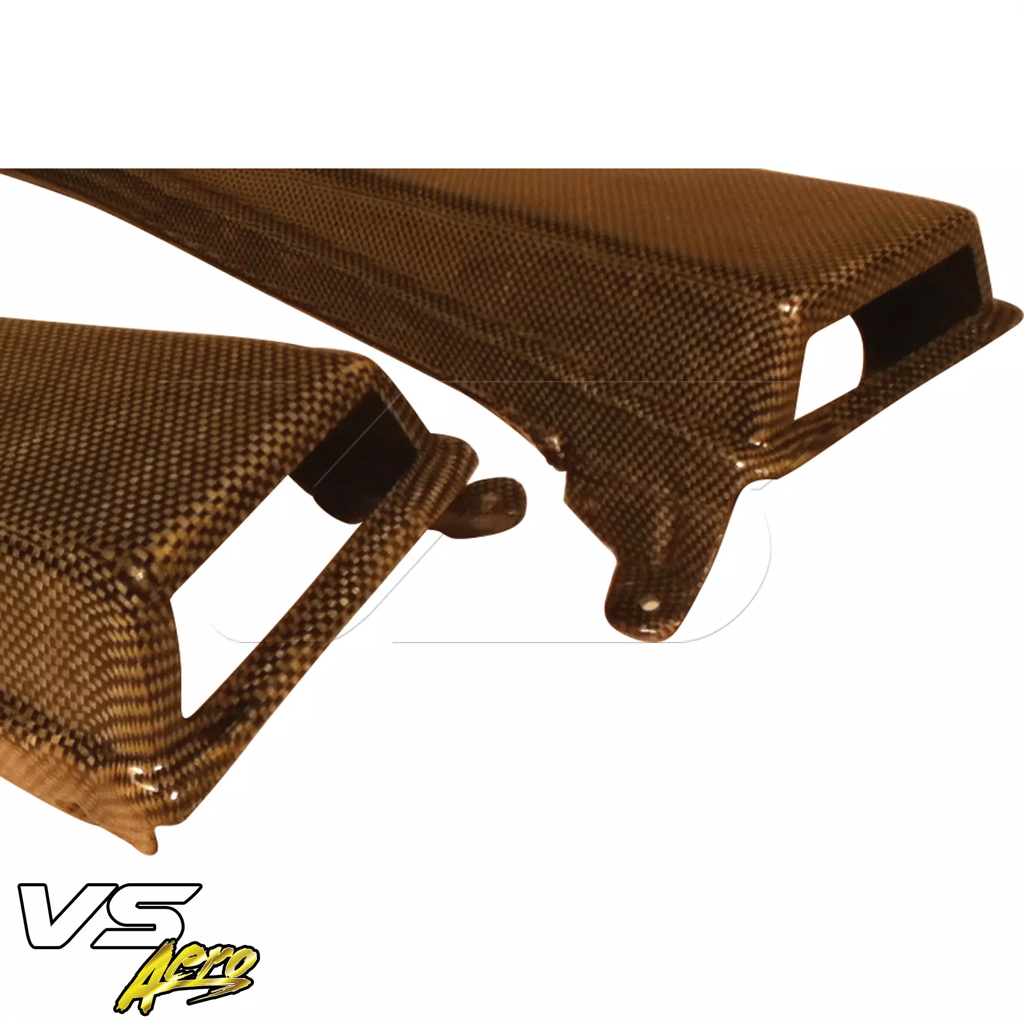 VSaero Carbon Yellow Black Twill DRAC Inspection Panel Scoops > Toyota MR2 SW20 1991-1995 - Image 7